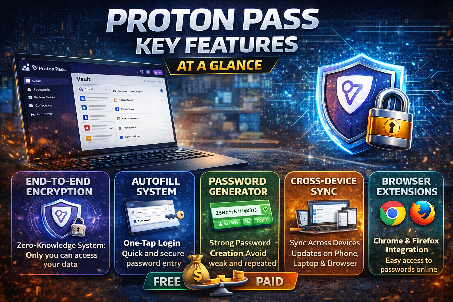 Proton Pass Key Features at a Glance