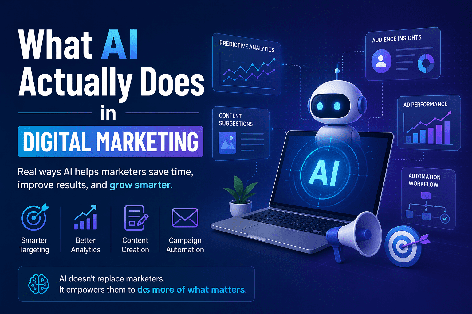 What AI Actually Does in Digital Marketing (And What It Still Can’t Replace)