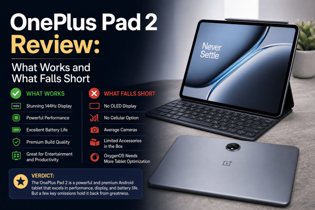 OnePlus Pad 2 Review: What Works and What Falls Short