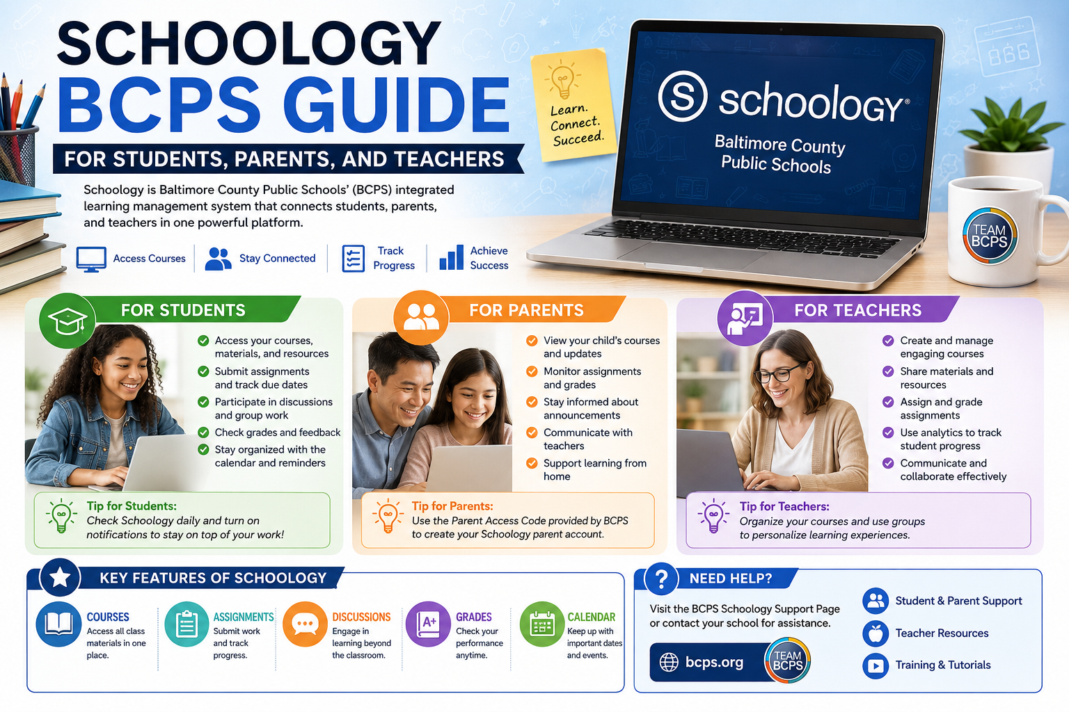 Schoology BCPS Guide for Students, Parents, and Teachers