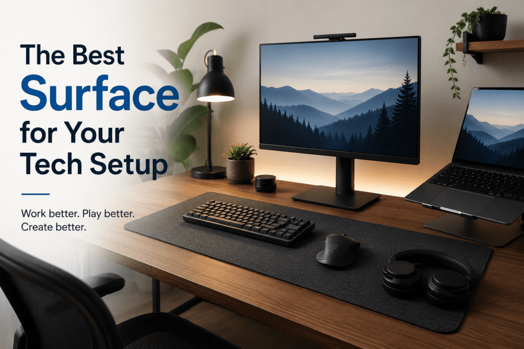 The Best Surface for Your Tech Setup Probably Isn’t the One That Matches Your Monitor