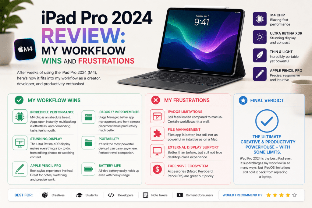iPad Pro 2024 Review: My Workflow Wins and Frustrations