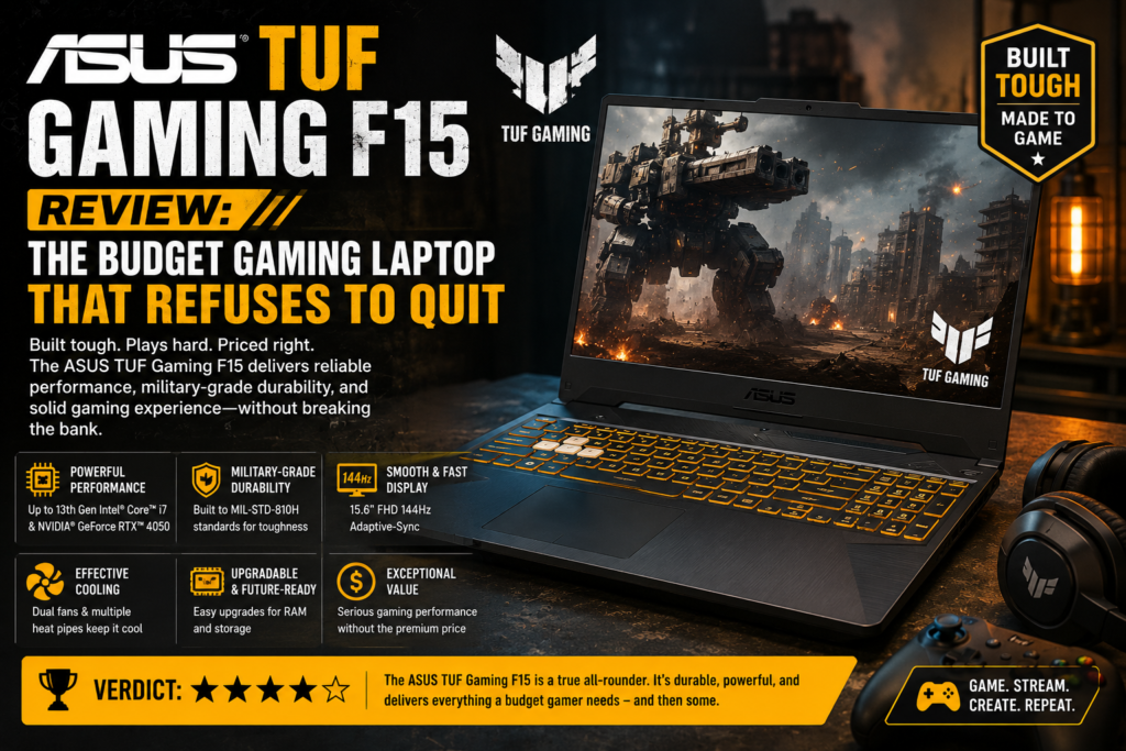Asus TUF Gaming F15 Review: The Budget Gaming Laptop That Refuses to Quit