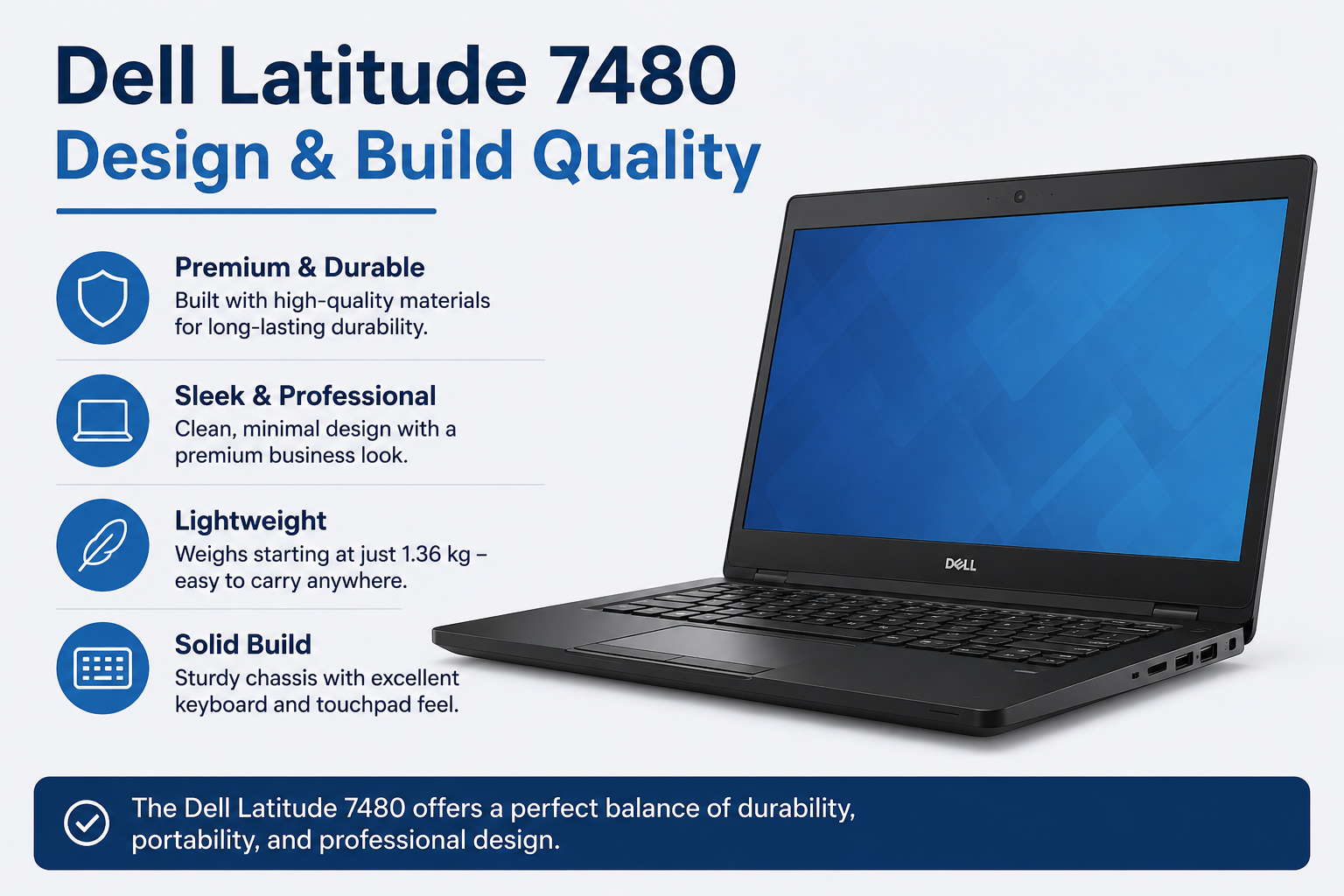 Dell Latitude 7480 on Design & Build Quality