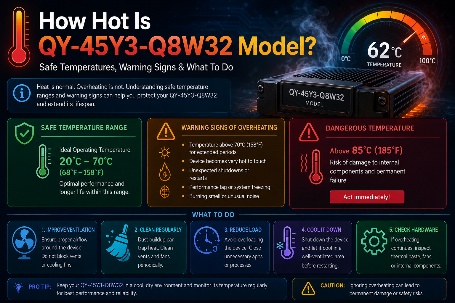 How Hot Is QY-45Y3-Q8W32 Model? Safe Temperatures, Warning Signs & What To Do