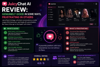 JuicyChat AI Review: Genuinely Good in Some Ways, Frustrating in Others