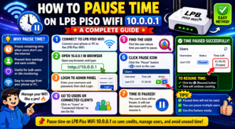 How to Pause Time on LPB Piso WiFi 10.0.0.1: A Complete Guide