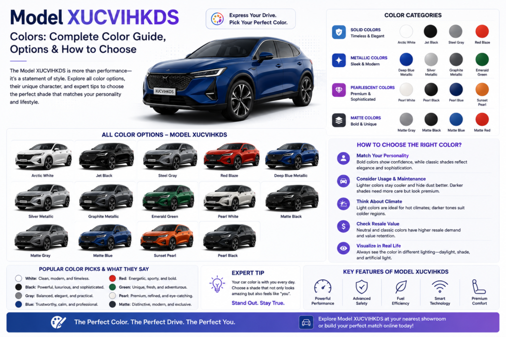 Model XUCVIHKDS Colors: Complete Color Guide, Options & How to Choose