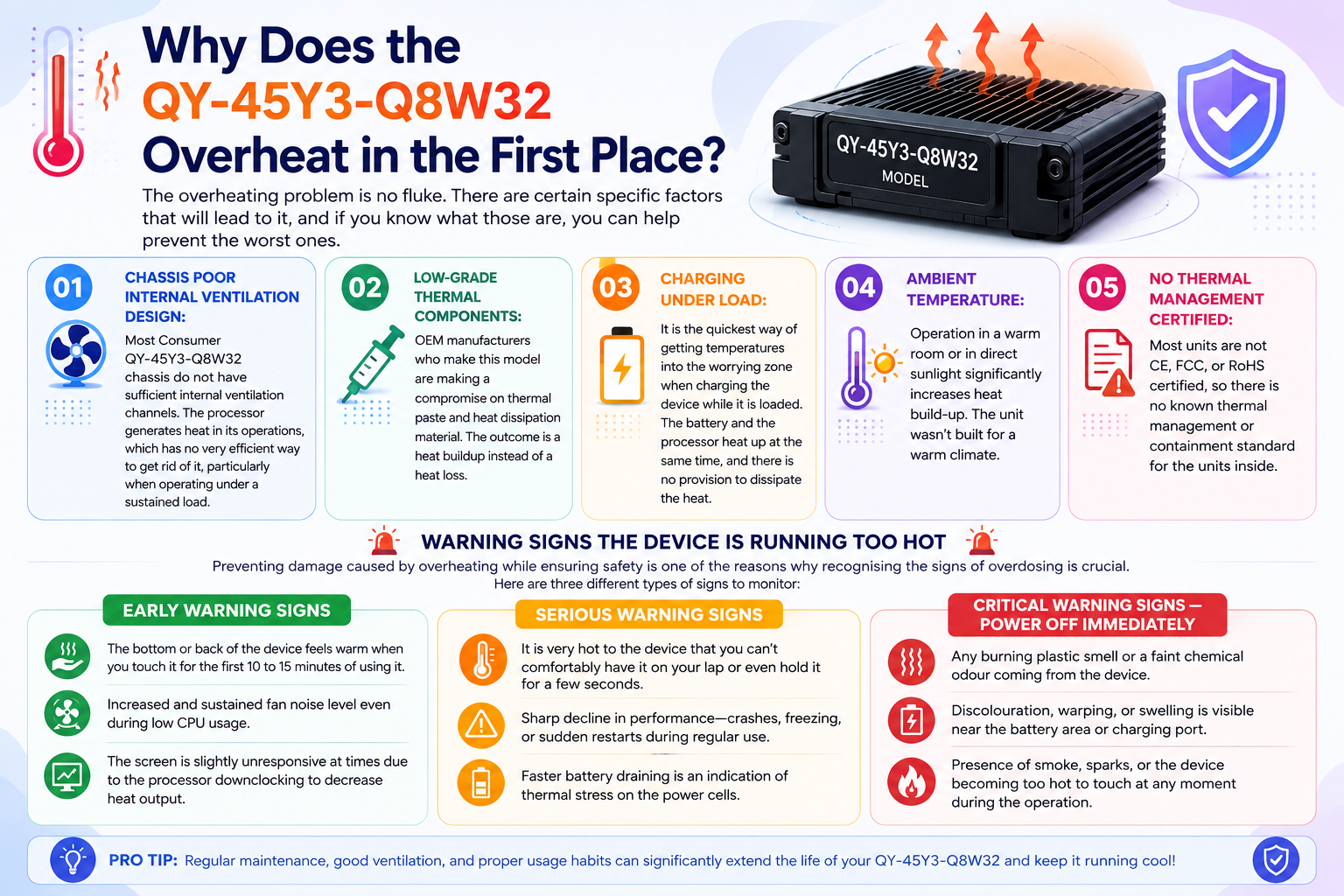 Why Does the QY-45Y3-Q8W32 Overheat in the First Place