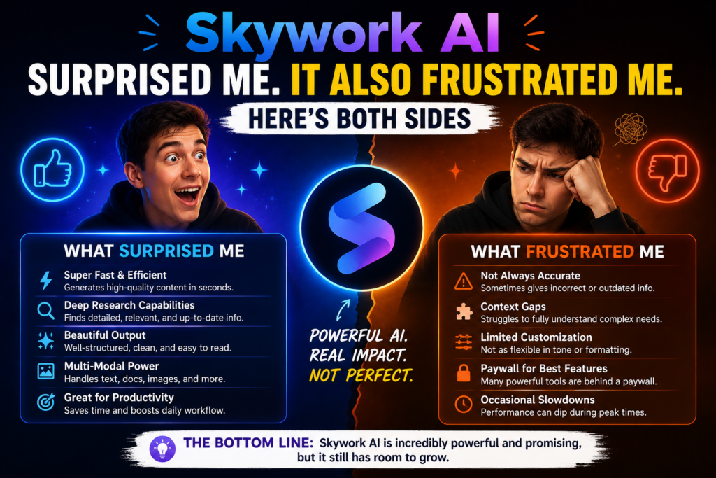 Skywork AI Surprised Me. It Also Frustrated Me. Here’s Both Sides