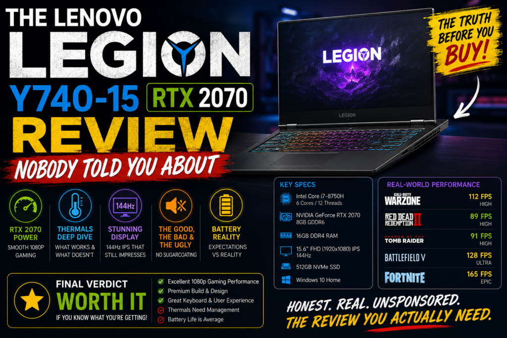 The Lenovo Legion Y740-15 RTX 2070 Review Nobody Told You About