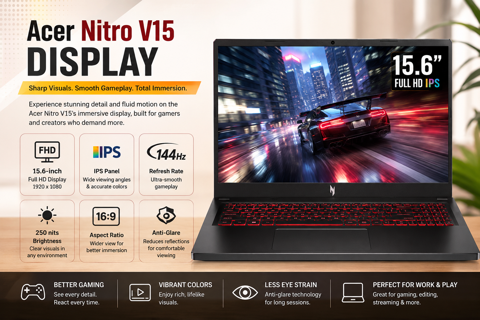 Acer Nitro V1 Design & Build