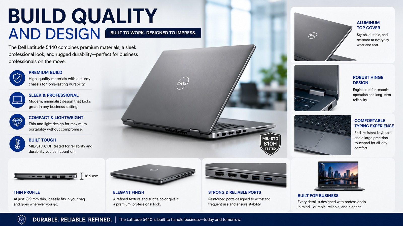 Dell Latitude 5440 built quality and design