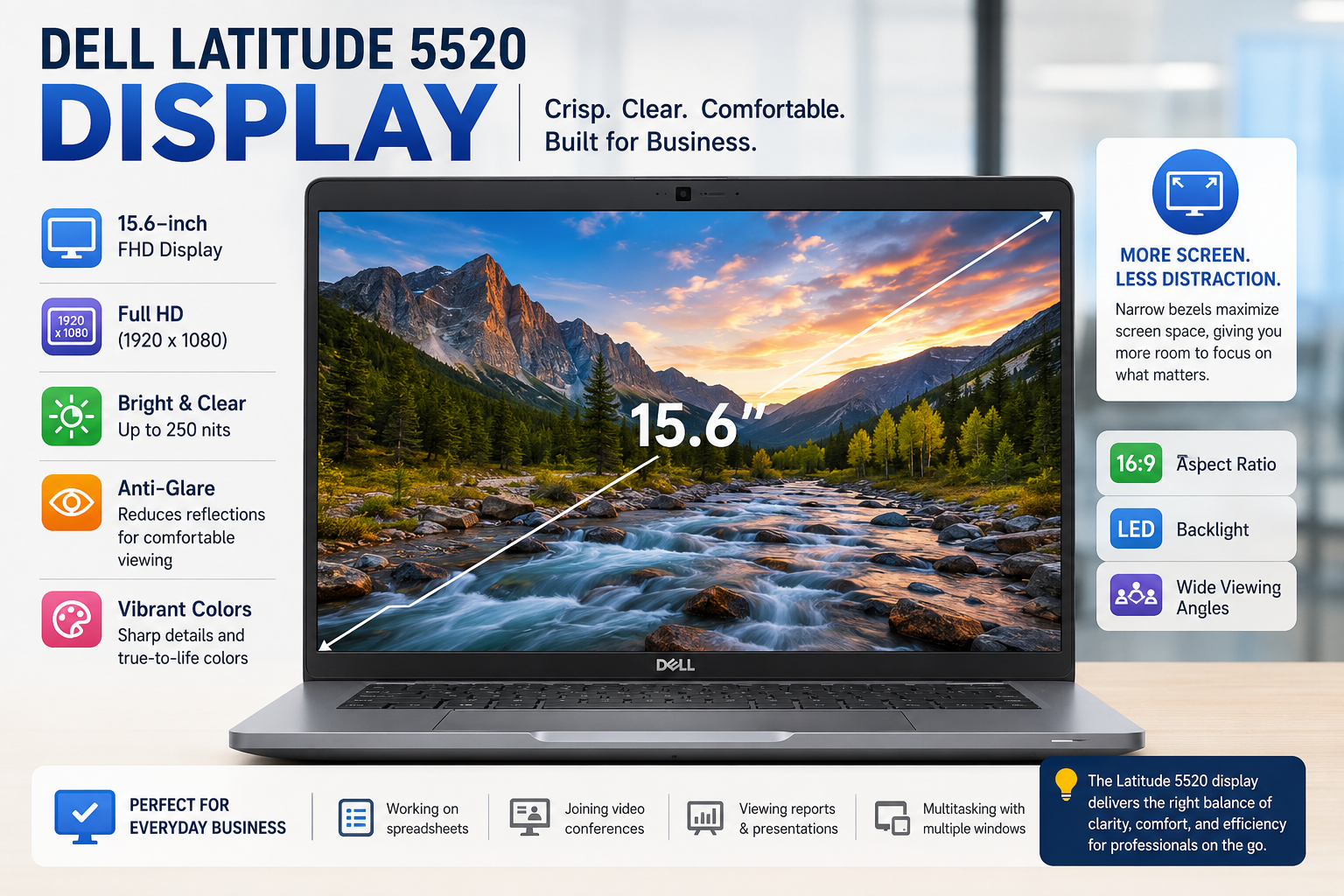 Dell Latitude 5520 Display