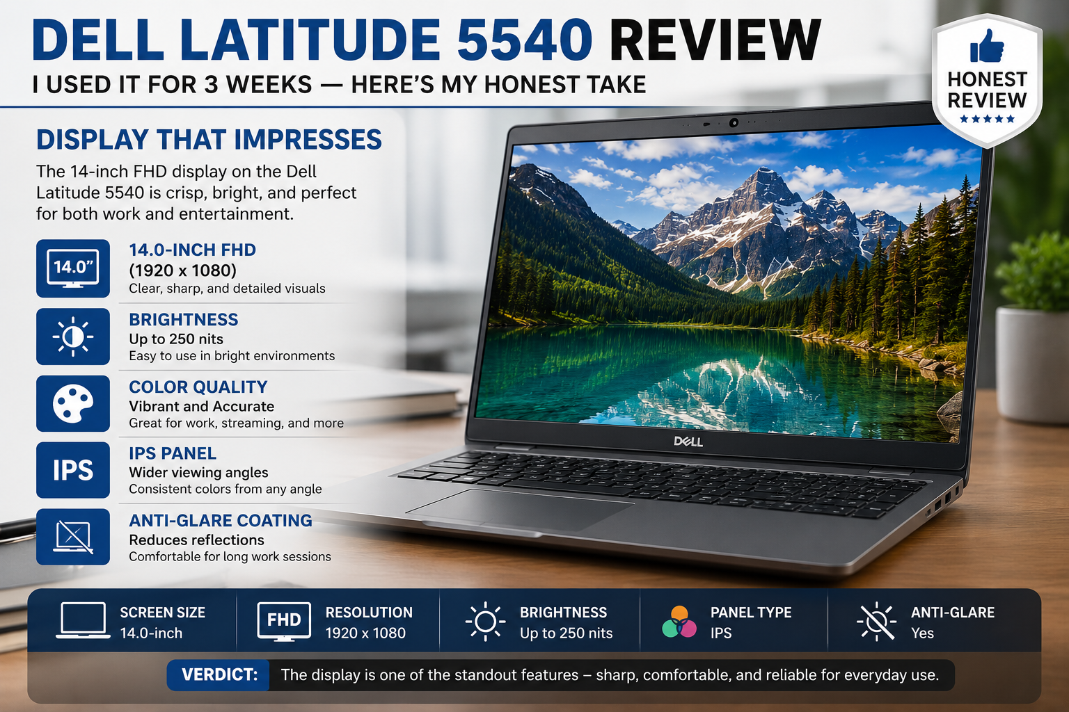 Dell Latitude 5540 Display