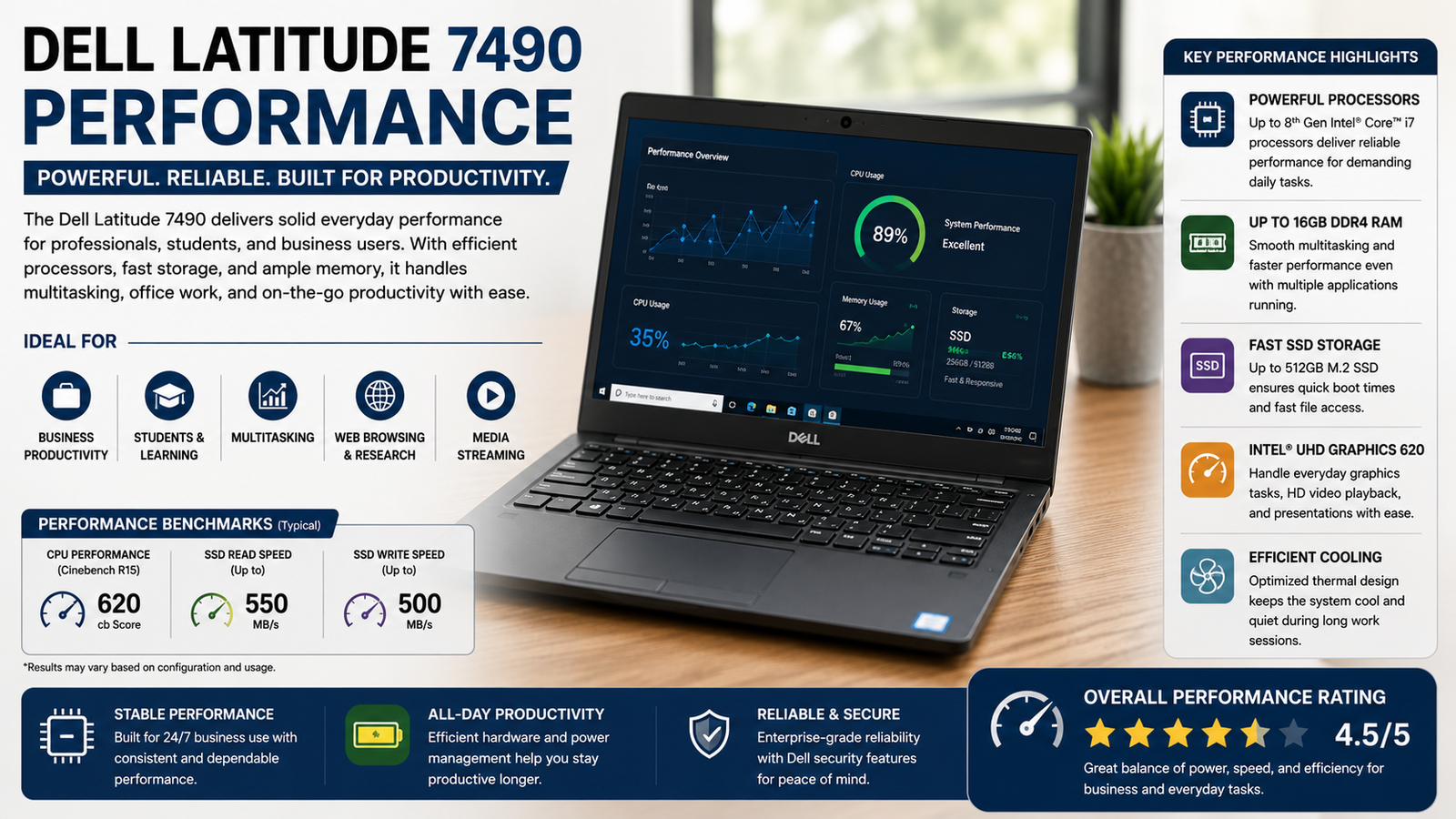 Dell Latitude 7490 Performance