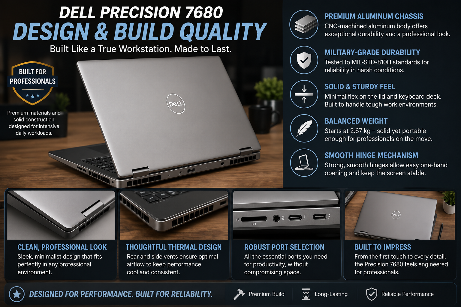 Dell Precision 7680 Design & Build Quality
