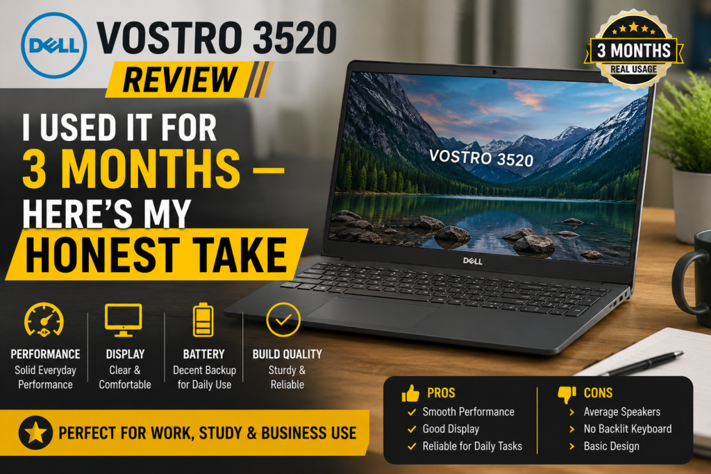 Dell Vostro 3520 Review: I Used It for 3 Months — Here’s My Honest Take