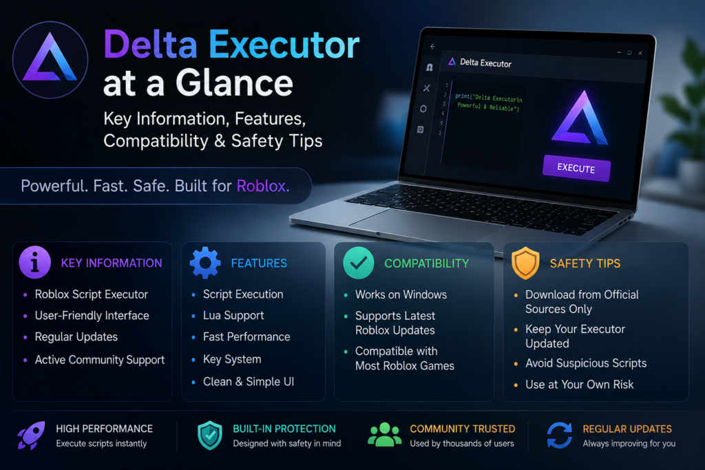 Delta Executor at a Glance: Key Information, Features, Compatibility & Safety Tips