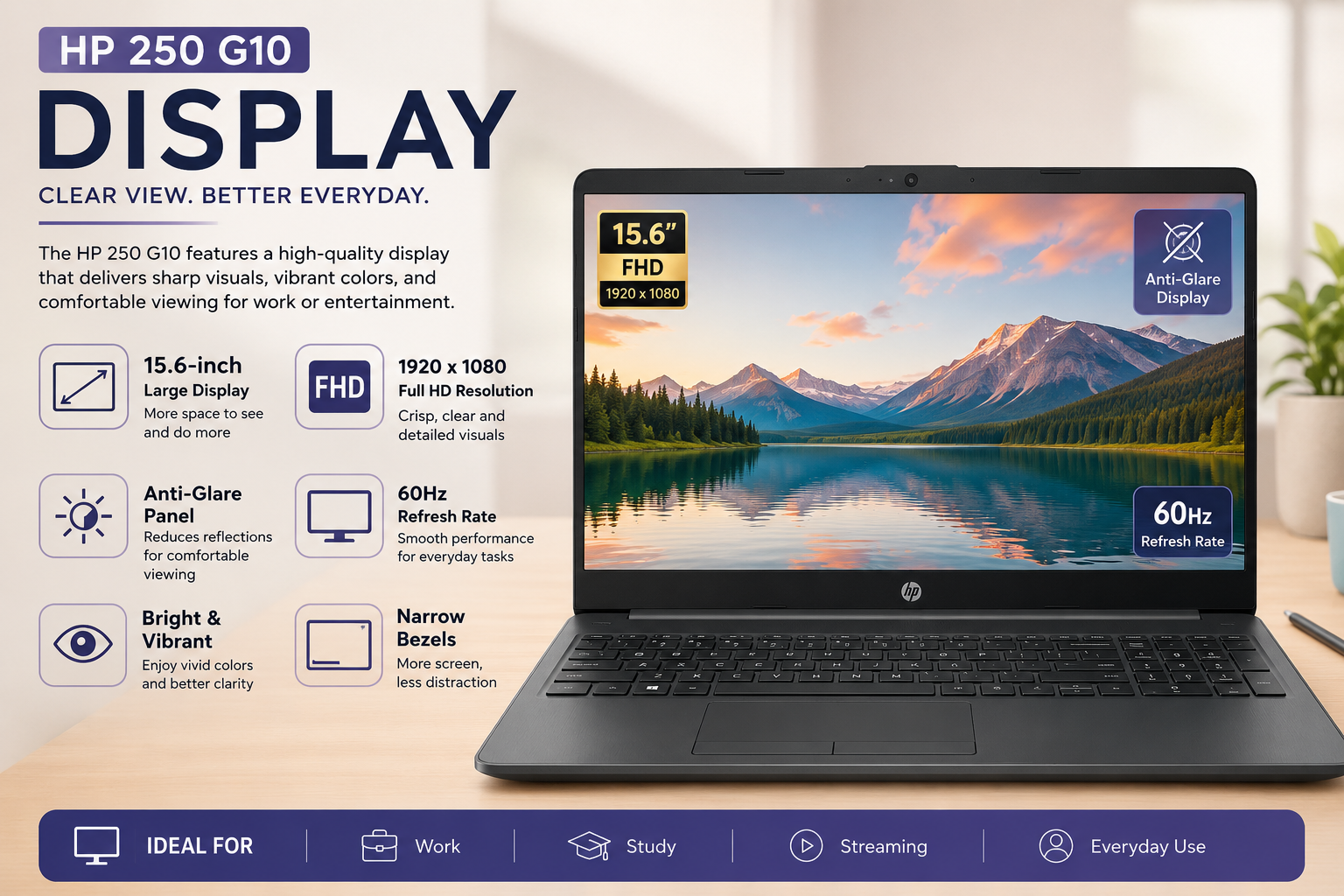 HP 250 G10 Display