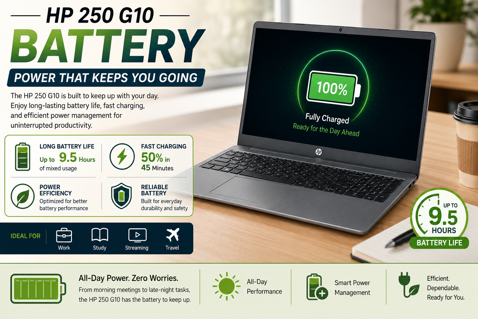 HP 250 G10 Battery