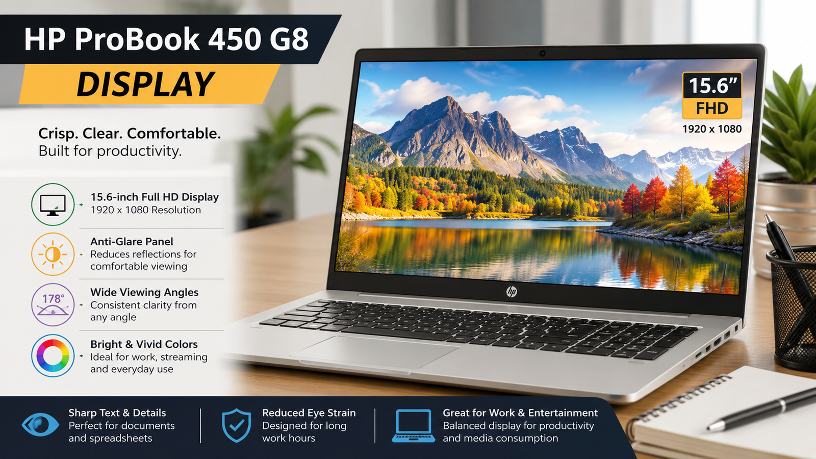 HP ProBook 450 G8 Display