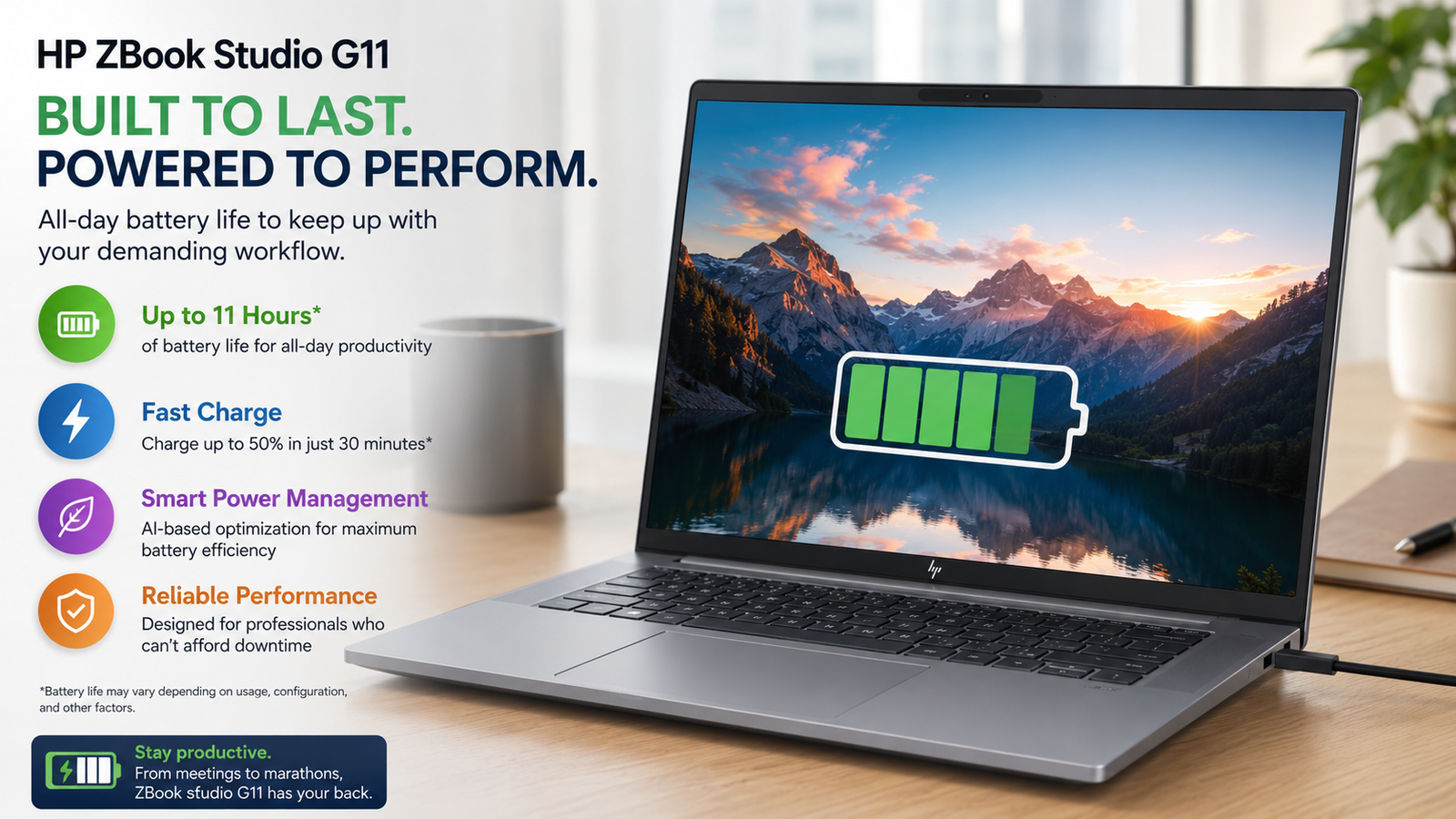 HP ZBook Studio G11 Battery Life