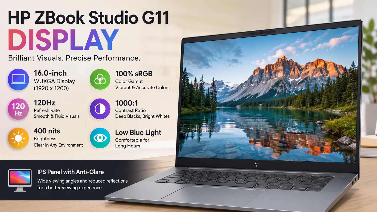 HP ZBook Studio G11 Display