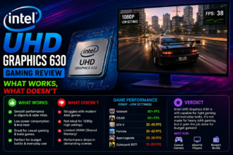 Intel UHD Graphics 630 Gaming Review: What Works, What Doesn’t