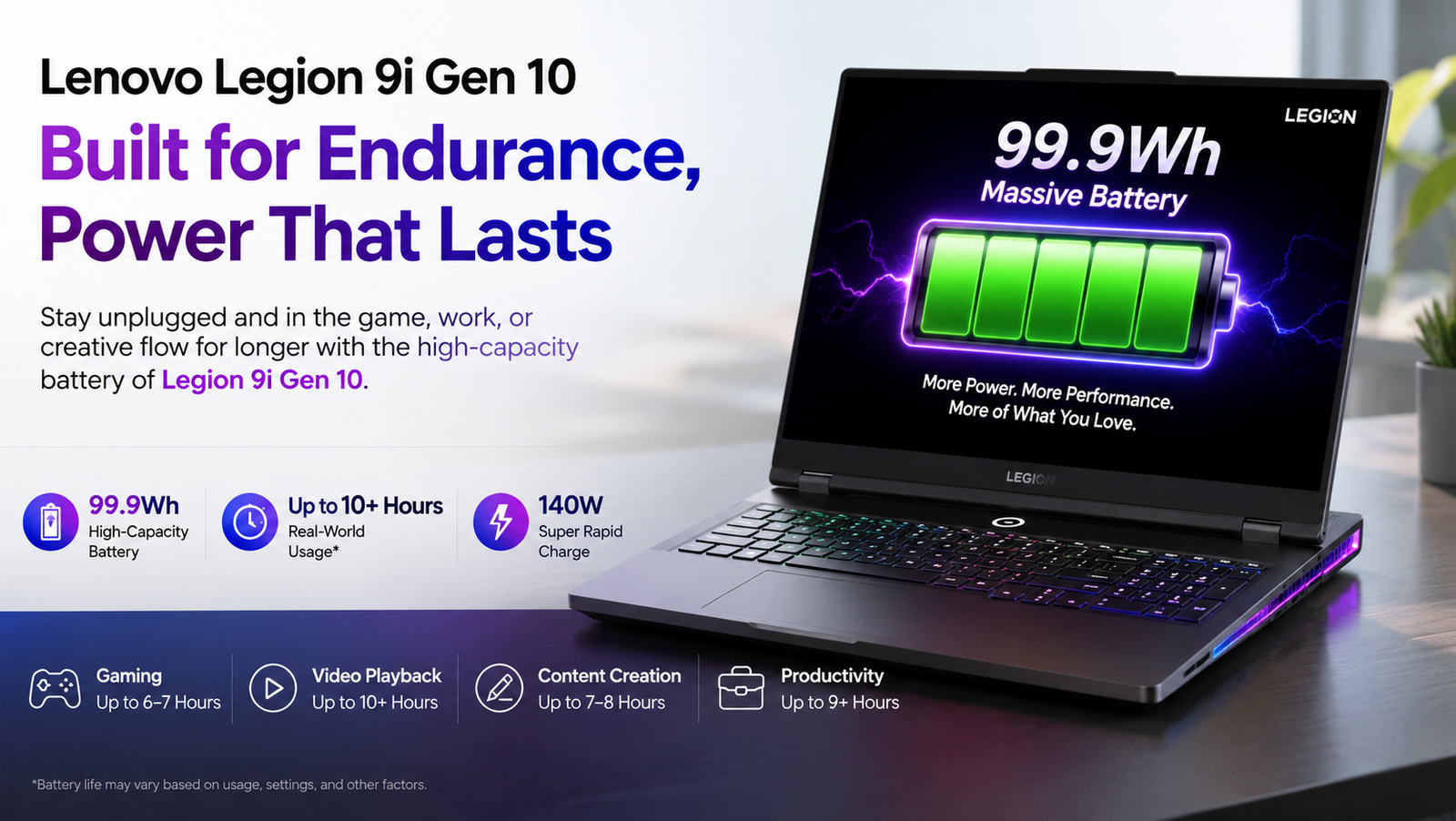 Lenovo Legion 9i Gen 10 Battery