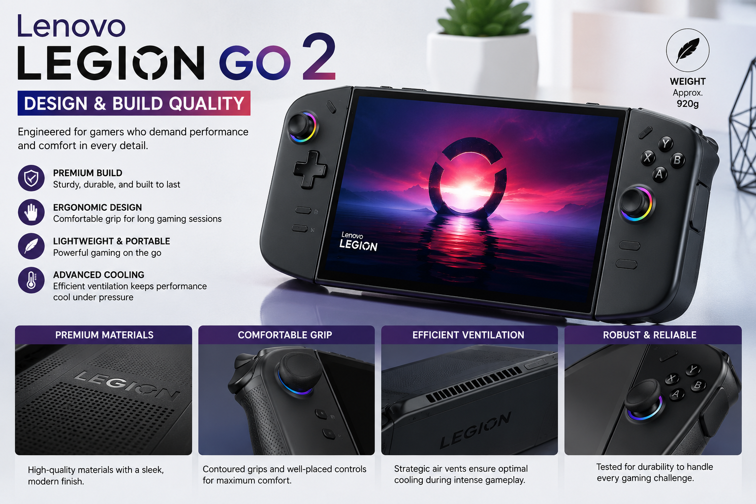 Lenovo Legion Go 2 Design & Build quality