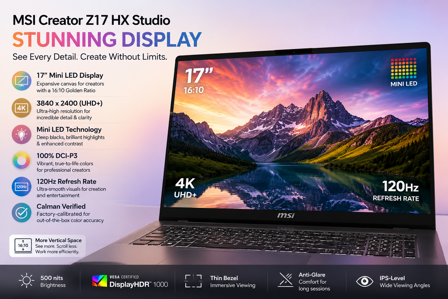 MSI Creator Z17 HX Studio Display