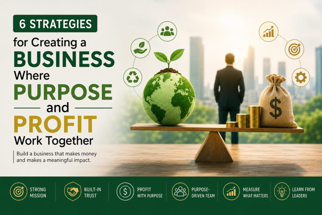 6 Strategies for Creating a Business Where Purpose and Profit Work Together