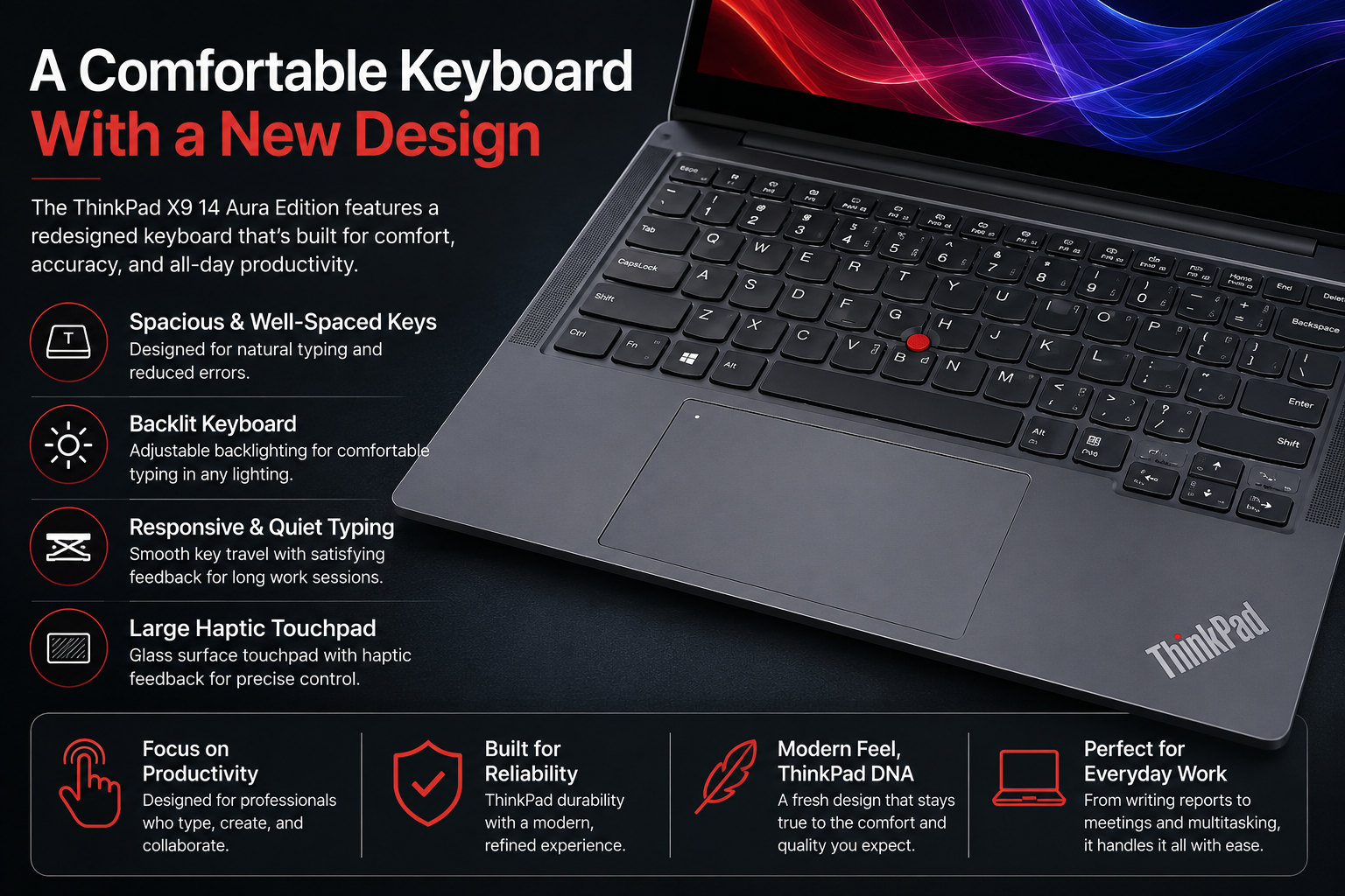 A Comfortable Keyboard With a New Design