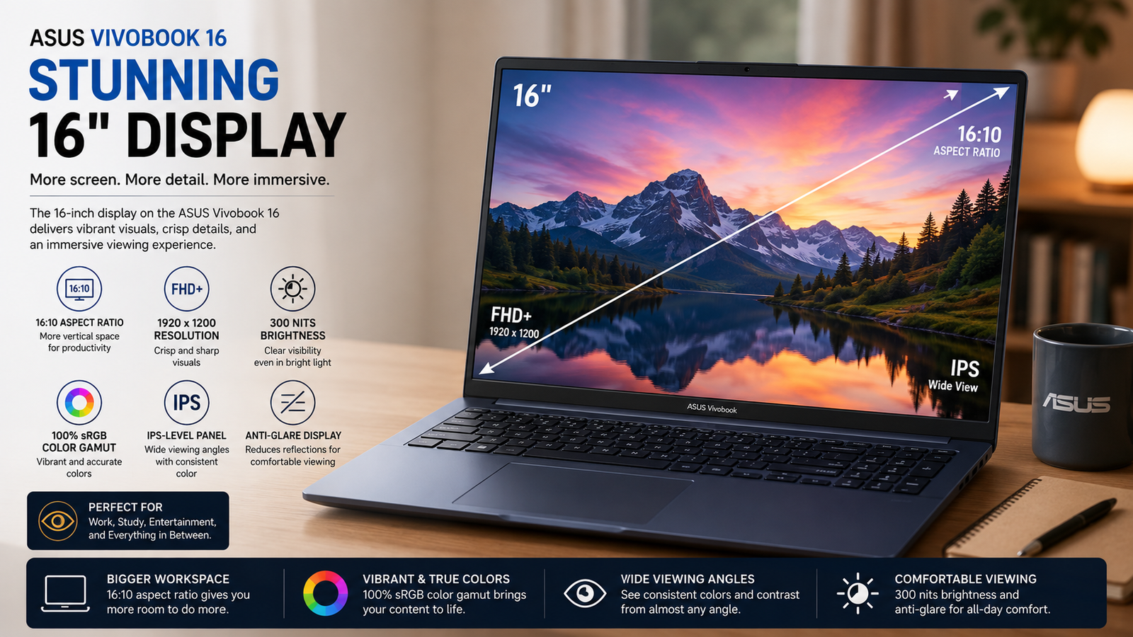 Asus VivoBook 16 Display