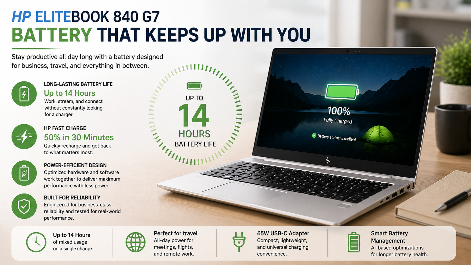 HP EliteBook 840 G7 Battery Life
