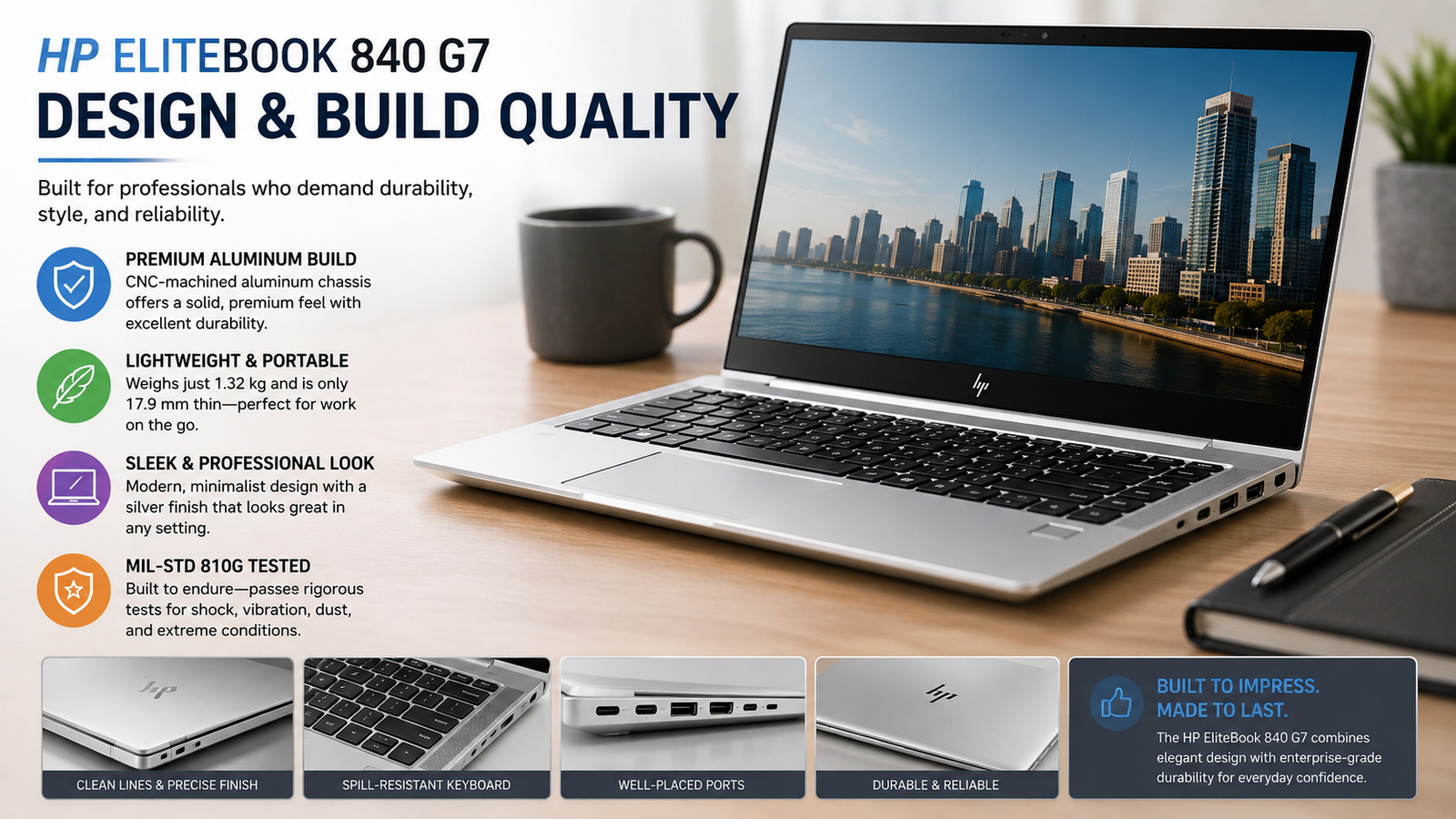 HP EliteBook 840 G7 Design & Build Quality