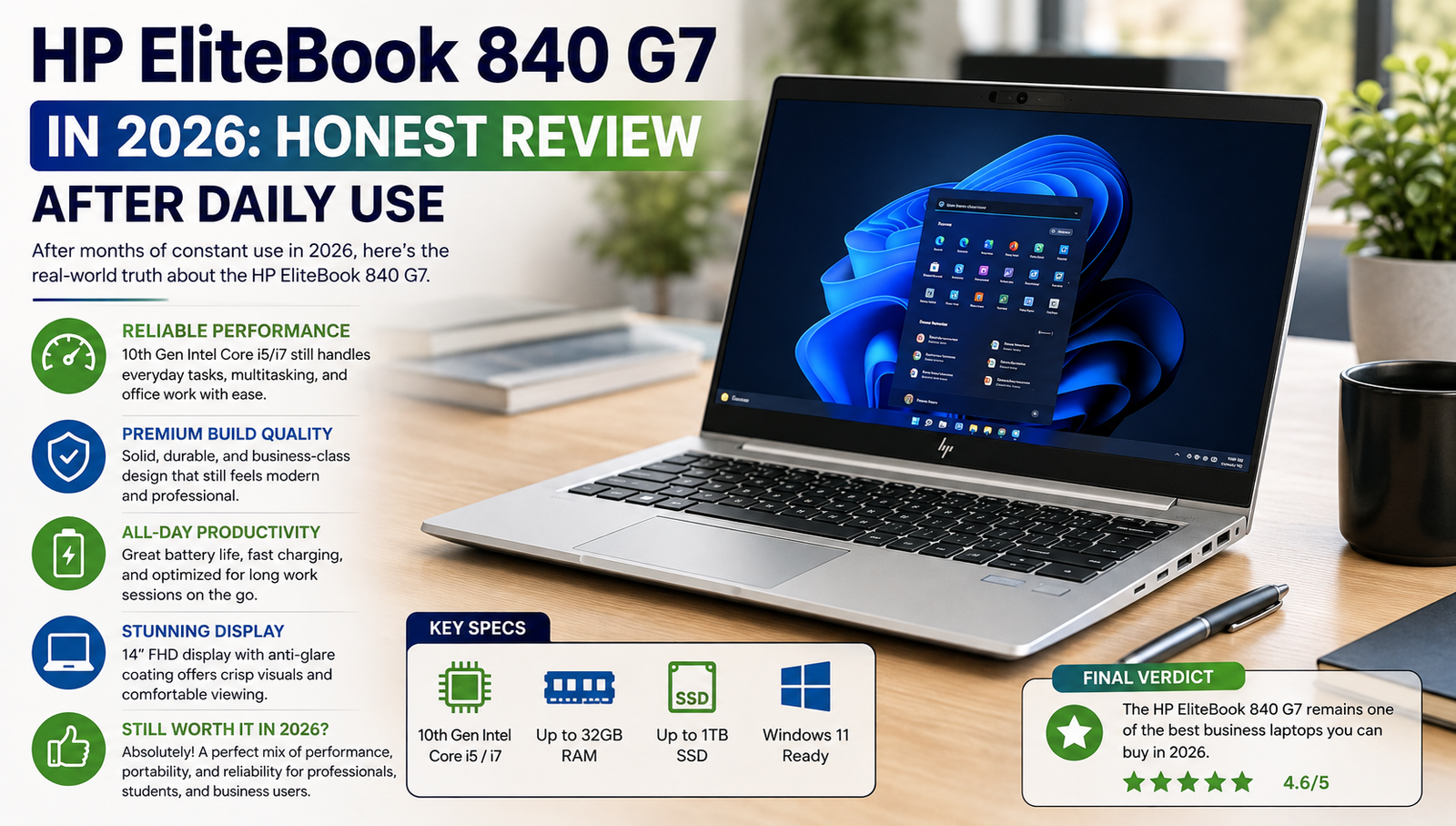 HP EliteBook 840 G7 in 2026: Honest Review After Daily Use