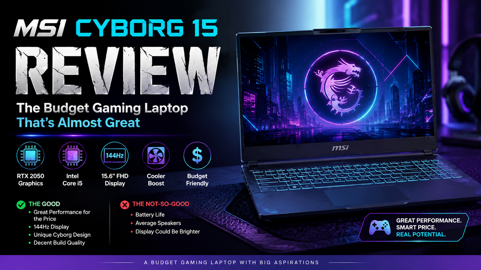 MSI Cyborg 15 Review: The Budget Gaming Laptop That’s Almost Great
