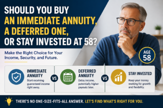 Should You Buy An Immediate Annuity, A Deferred One, Or Stay Invested At 58?