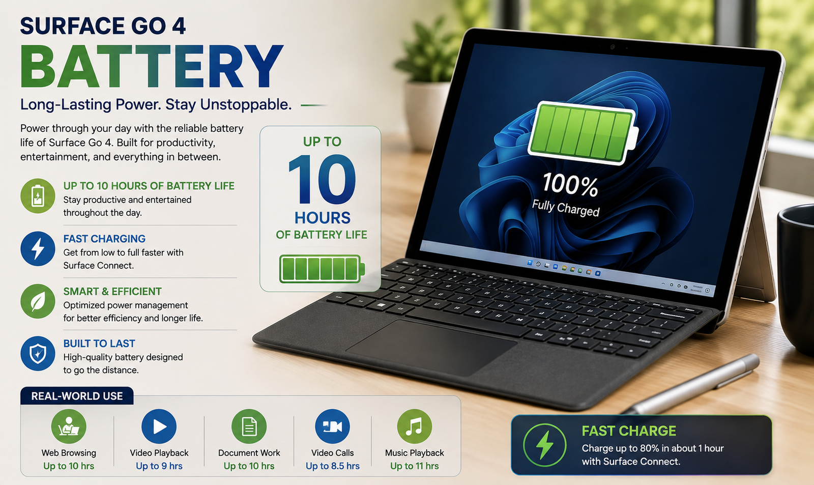Surface Go 4 Battery
