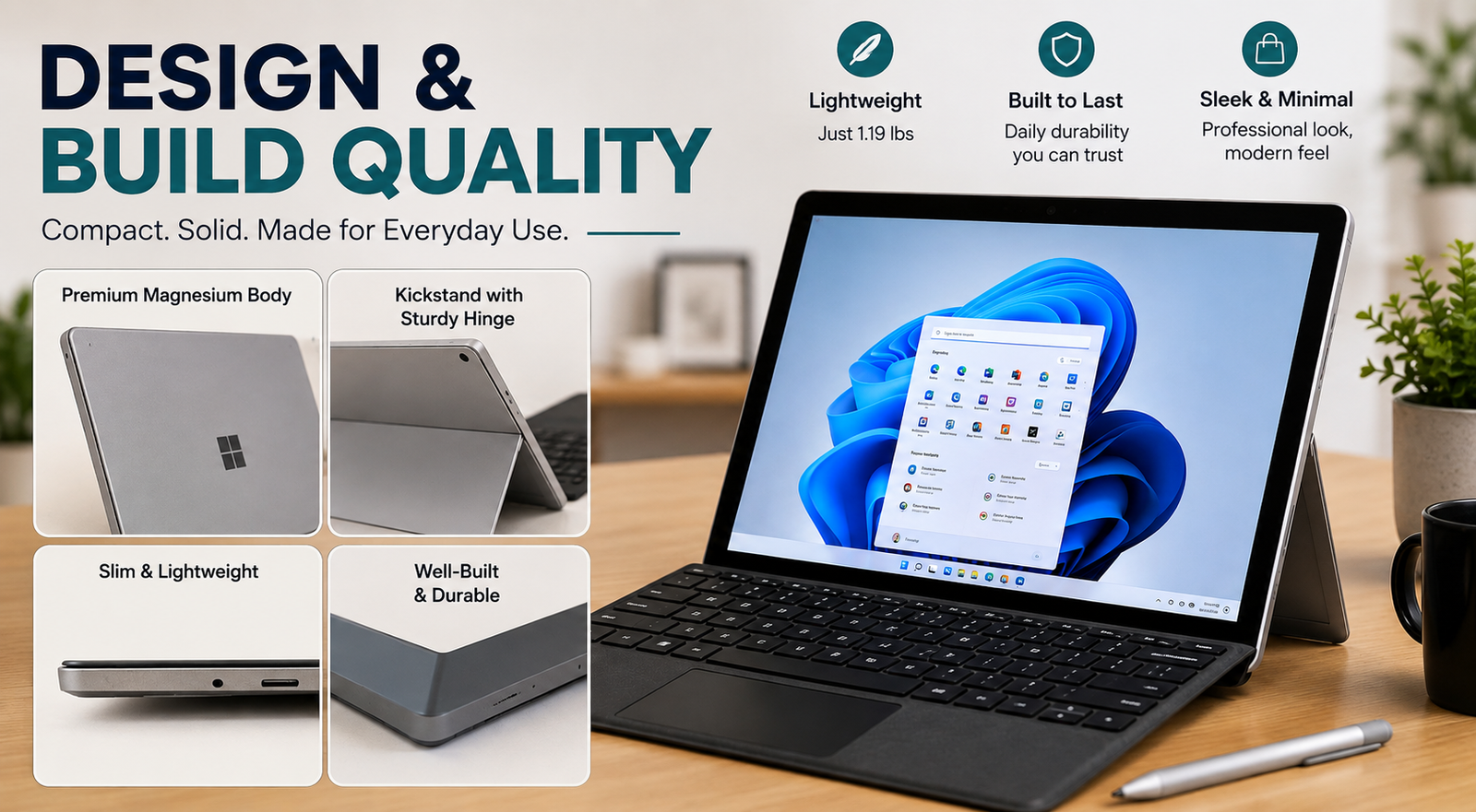 Surface Go 4 Design & Build Quality