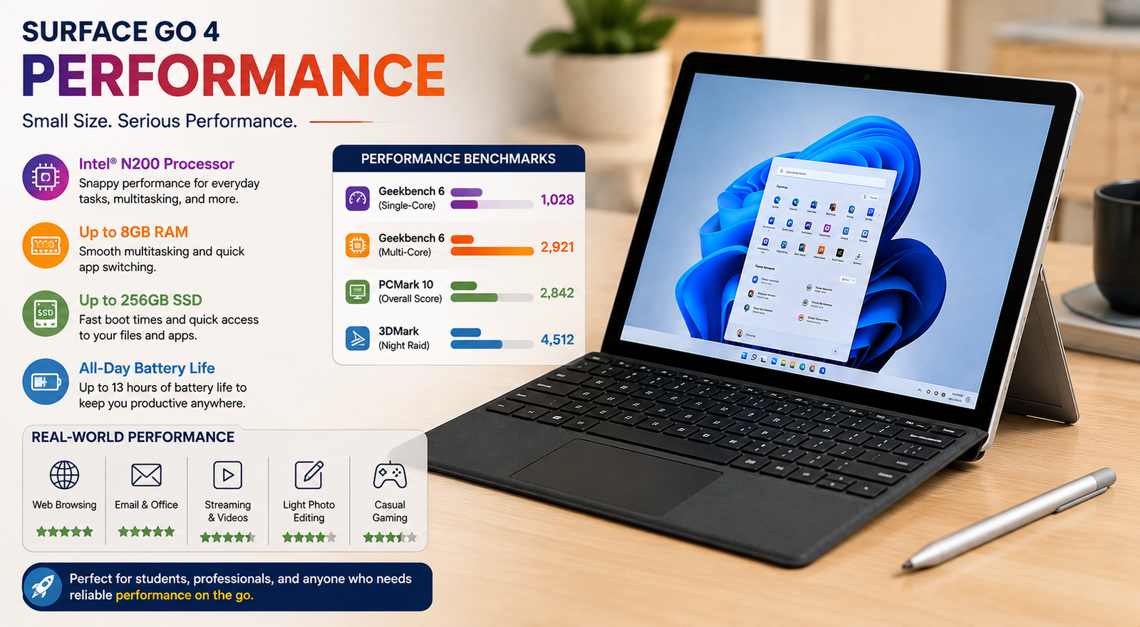Surface Go 4 Performance
