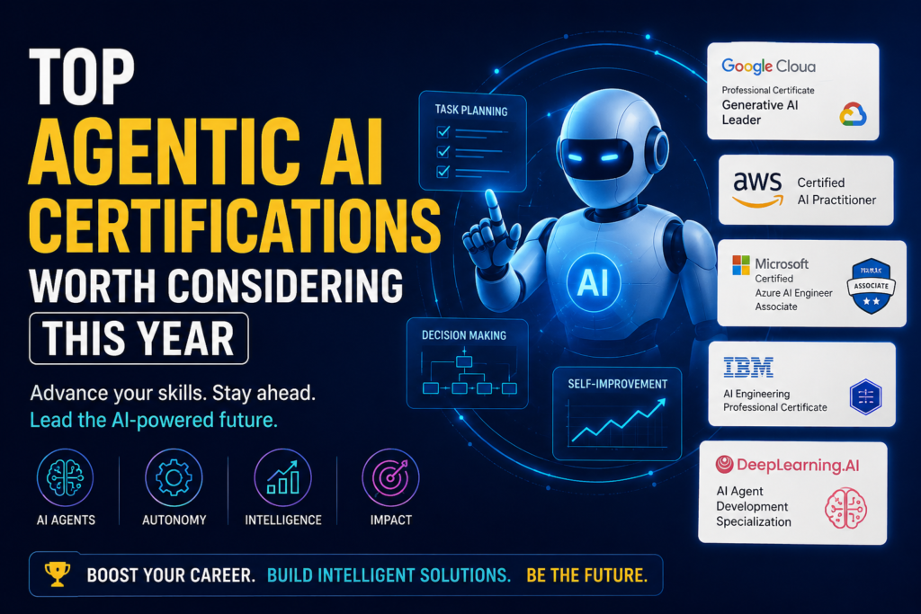 Top Agentic AI Certifications Worth Considering This Year