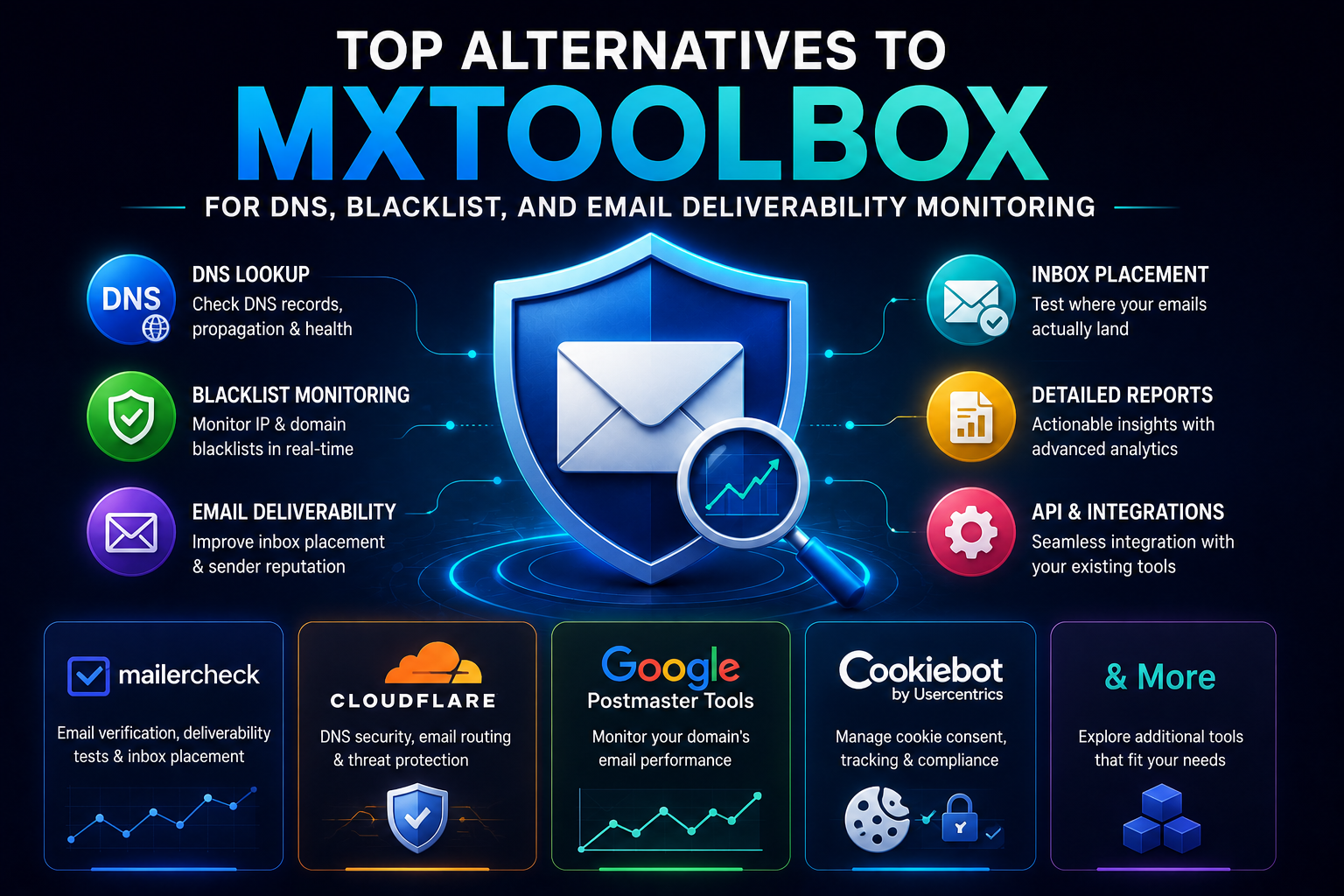 Top MXToolbox Alternatives Infographic