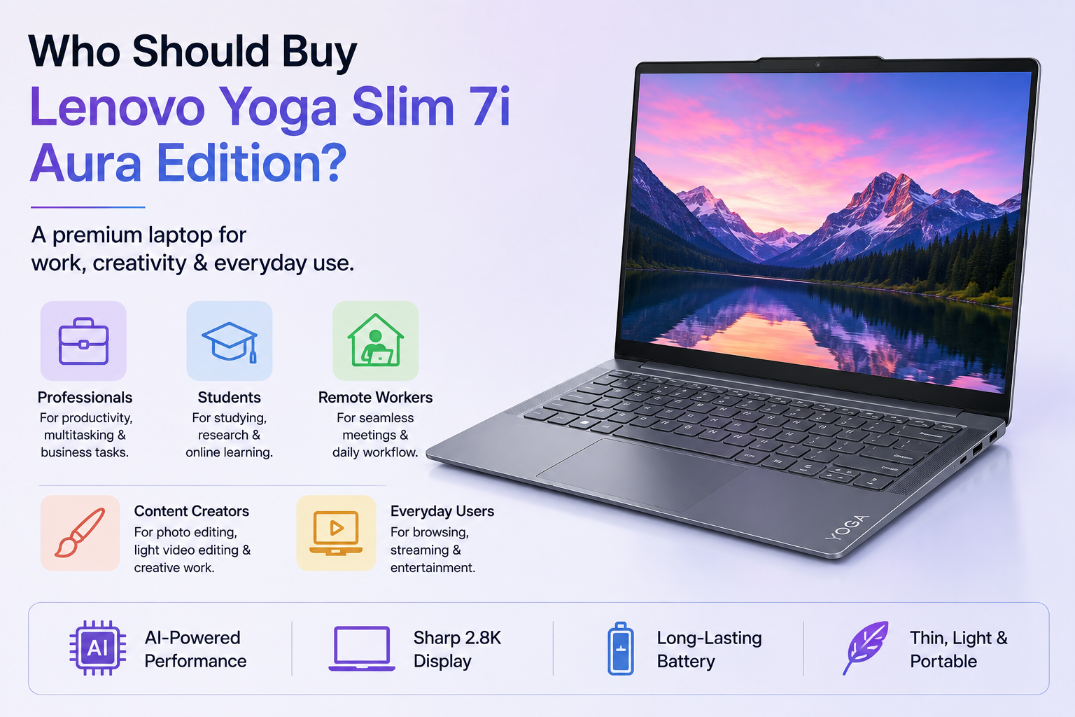 Who Should Buy the Lenovo Yoga Slim 7i Aura Edition