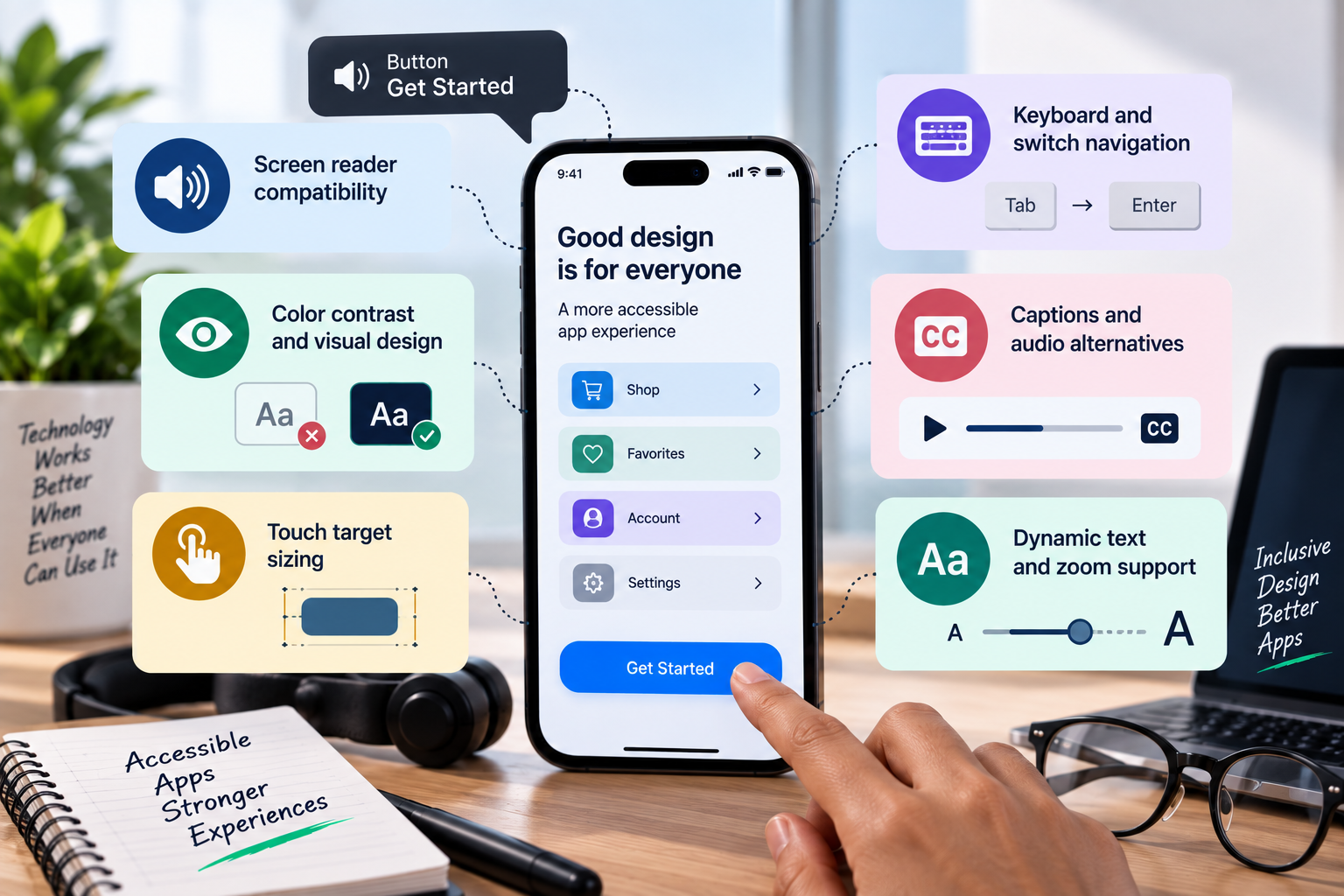 Accessible App Testing Infographic