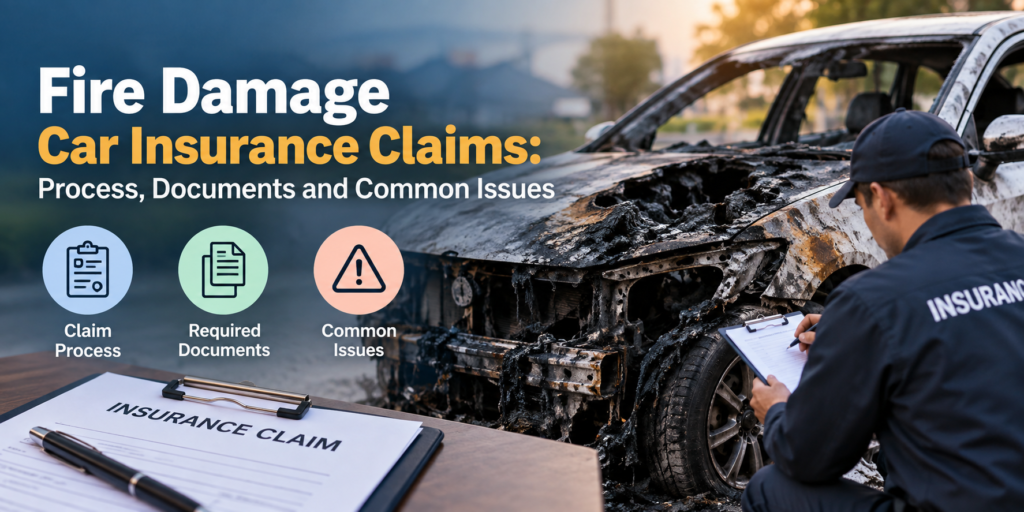Fire Damage Car Insurance Claims: Process, Documents and Common Issues