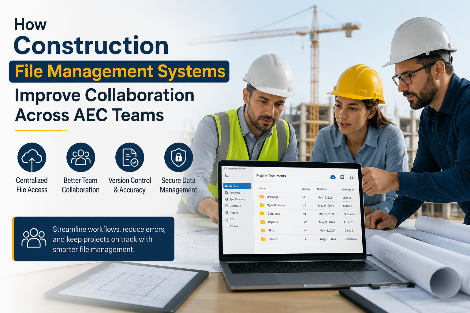 How Construction File Management Systems Improve Collaboration Across AEC Teams