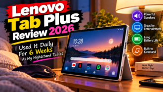 Lenovo Tab Plus Review 2026: I Used It Daily For 6 Weeks As My Nightstand Tablet, Here Are The Full Details